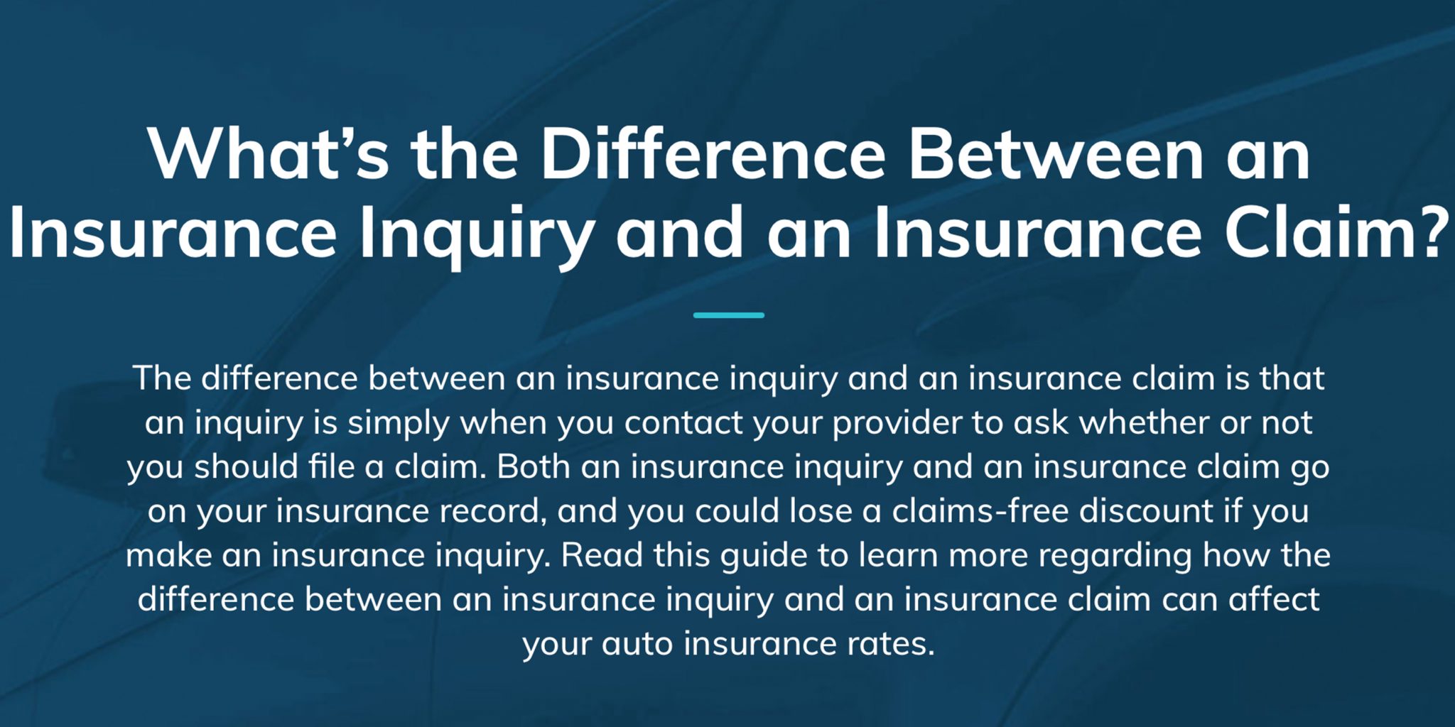 Claim inquiries and your rate – The Unfortunate truth
